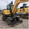 Buy cheap 6 Ton Second Hand Hyundai Excavators R60W Hyundai Wheeled Excavator from wholesalers