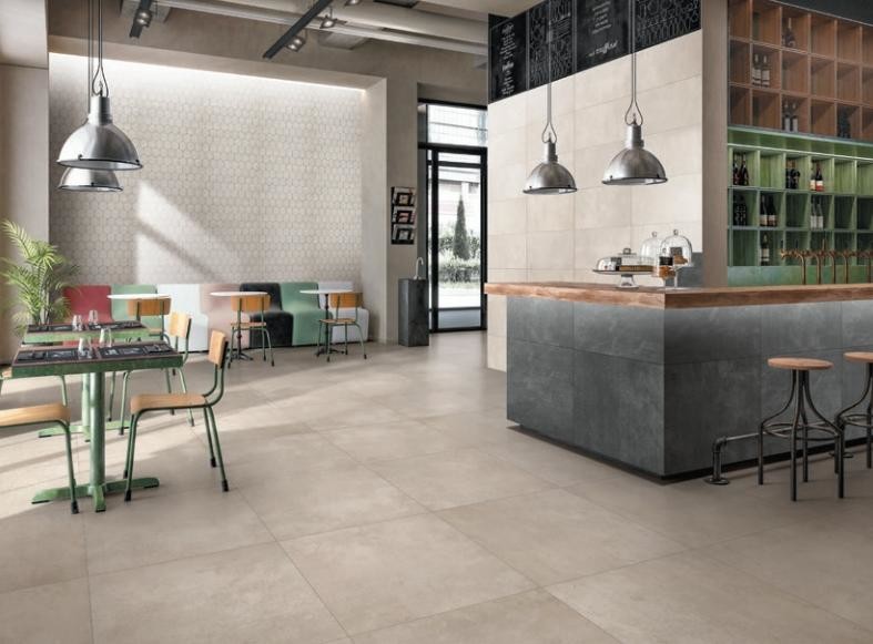 Rustic Semi Polished Modern Porcelain Tile Lapato Beige Texture Good Look 600x600 Mm