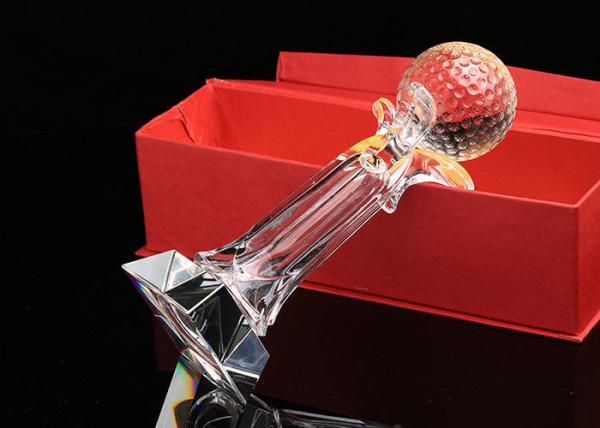 Buy cheap Near - Pin Golf Trophy Cup With Crystal Golf Ball Custom Logo Accepted from wholesalers