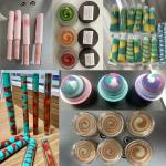 Cosmetic Liptick And Cream Screw Filling Machine Double Color Cream Jar Filling