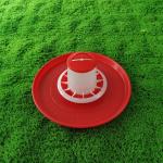 Portable Durability Chicken Feeding Tray for Farms Retail - Lightweight Red