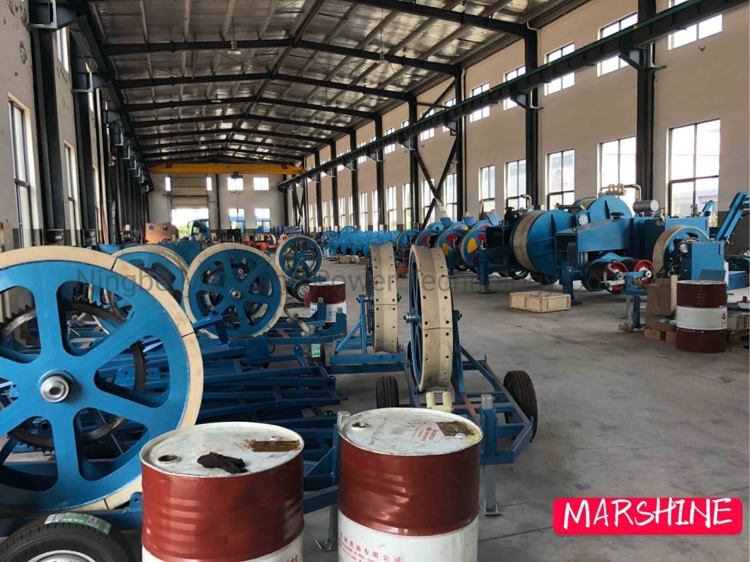 Overhead Line Construction Cable Stringing Equipment 40kn Hydraulic Puller Tensioner