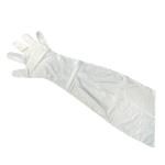50 Pack 35.4 Inch Long Arm Length Disposable PE Gloves Red Or White FDA Approved