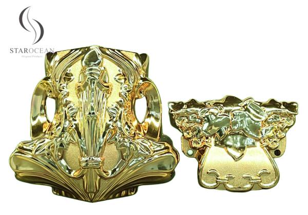 Buy cheap Light Gold Compact Design Coffin Corners, High Quality Coffin Accessories Set 17# LG from wholesalers