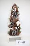 Christmas Decor Table Ornaments Pinecone Tree Wooden Christmas Tree Decorations
