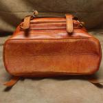 Vegetable Tanned Genuine Leather Backpack