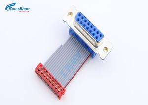 China 0.1 Meter Computer Ribbon Cable AMP215464 VGA D-Sub 9pin Male CD DVC HDD on sale