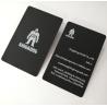 Buy cheap Luxury Stainless Steel Matte Black Background Metal Business Member Card 85x54mm from wholesalers
