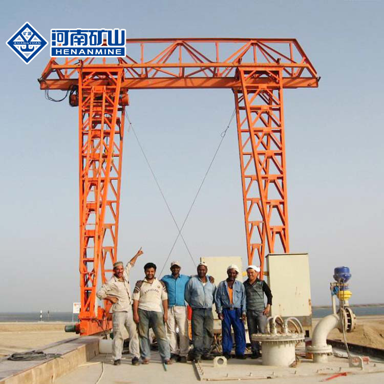 Lifting capacity 10tons Remote Control Single Beam Gantry Crane MH Model With Hoist