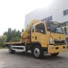 Buy cheap 5 Tons Howo Euro 3 Euro 5 Flatbed Wrecker Truck With Knuckle Crane from wholesalers