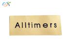 Straight Cut Woven Clothing Labels Tags Rectangle Shape Size Customized
