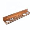 Buy cheap L Shape Brushed Brass Tile Trim 10mm Connective Strip ISO9001 from wholesalers
