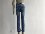 70% Cotton Kids Denim Jeans Medium Mottled Wash Pull On Denim Jeggings For