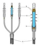 Liquid Silicone Rubber Cold Shrink Termination kits up to 42 kV Cold Shrink
