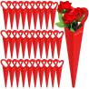 Buy cheap Handmade Custom Heart Bouquet Floral Arrangement Packaging Kraft Paper Box Bag for Flower from wholesalers