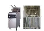 2 Basket 28L 400mm Stainless Steel Cooking Equipment