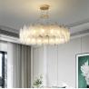 Buy cheap Living Room Glass Led G9 Pendant Lights Lustre Round White Chandelier(WH-MI-309) from wholesalers