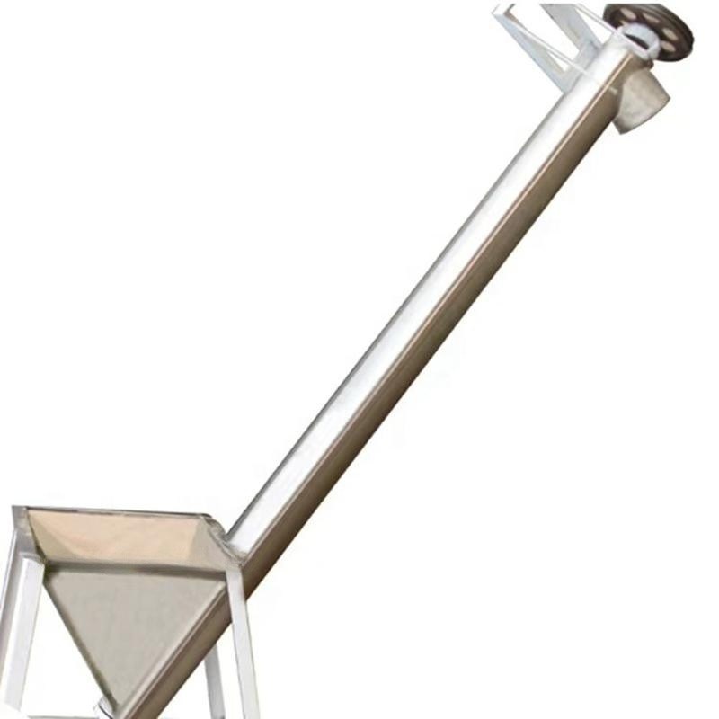 OEM Custom Conveyor System Inclined Tubular Hopper Stainless Steel Screw Conveyor