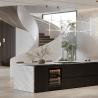 Buy cheap Furniture Manufacturer Modern Design Marble Counter Top Kitchen Restaurant Cabinet Island With Storage from wholesalers