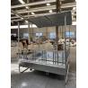 Buy cheap Heavy Duty Stainless Square Horse Bale Hay Feeder Rack with Roof from wholesalers