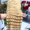 Buy cheap Deep Wave 100% Peruvian Ombre Human Hair Extensions 613# Blonde Color For Lady from wholesalers