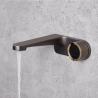 Buy cheap 189mm Depth Wall Mounted Bathroom Faucet Waterfall Brass Washroom Basin Tap from wholesalers