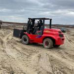 4.5t Off Road Forklift Tires 4 Wheels Off-Road Rough Terrain Forklifts