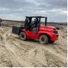 Buy cheap 12-28km/h Four Wheel Off-Road Fork Lift All Terrian Forklift 4.5 Ton 4x4 Forklift Truck from wholesalers