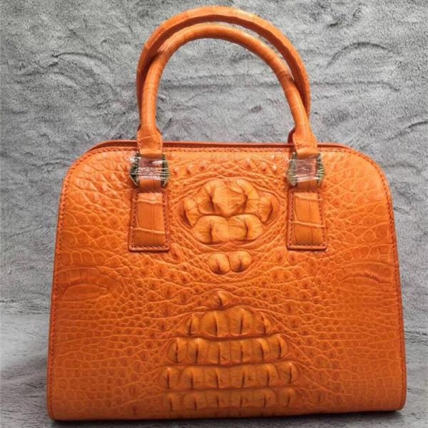 Buy cheap Fashion Authentic Crocodile Skin OL Lady Working Purse Female Handbag Exotic Alligator Leather Women Single Shoulder Bag from wholesalers
