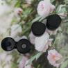 Buy cheap Matt Black Plastic Screw Disc Top Flip Cap 24/410 Silicone Valve 9.5mm from wholesalers