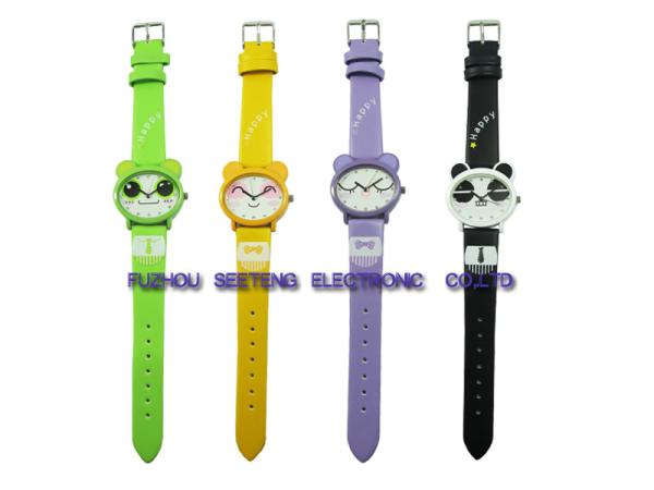 Buy cheap multicolor PU carton watch lovely kid's watch from wholesalers