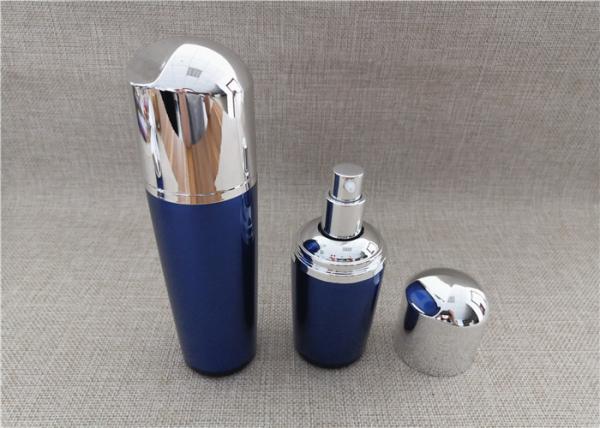 Buy cheap Blue Color Acrylic Lotion Dispenser , Acrylic Empty Lotion Bottles With Pump from wholesalers