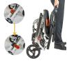 Buy cheap 100KG Load Folding Manual Wheelchair With Linkage Brake Light Weight from wholesalers