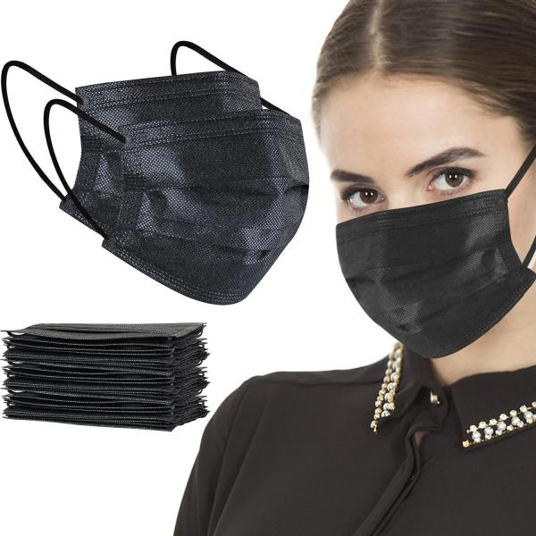 Protective Surgical Medical Disposable Face Mask with Black 3 Ply Filter