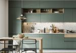 450MM Blue Modern Modular Kitchen Cabinets