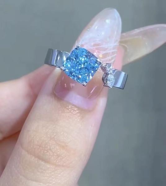 Buy cheap cushion Cut Engagement Ring lab diamond jewelry loose lab made diamonds jewelry diamond from wholesalers