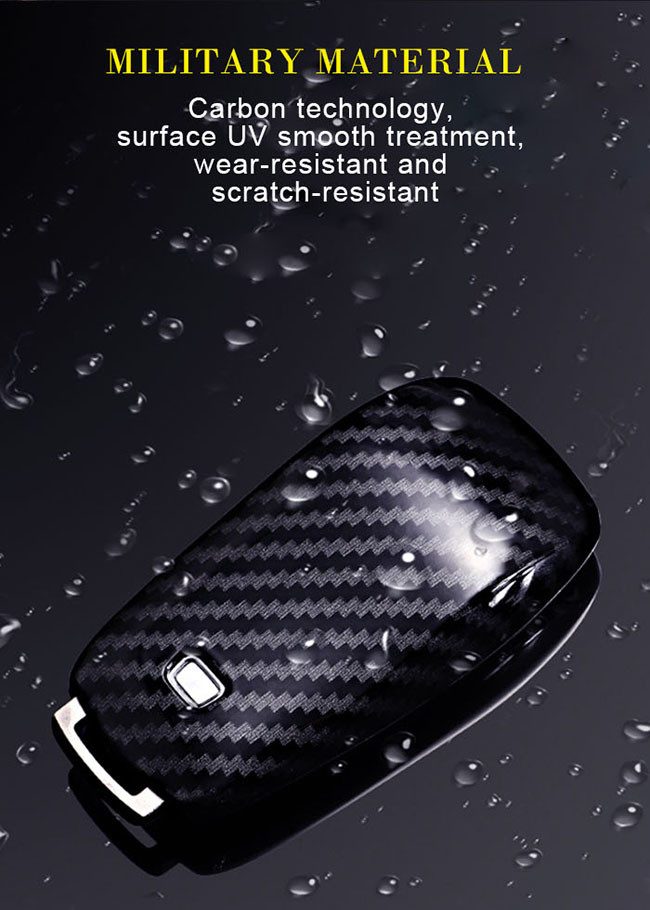 3K Carbon Fiber Car Key Case