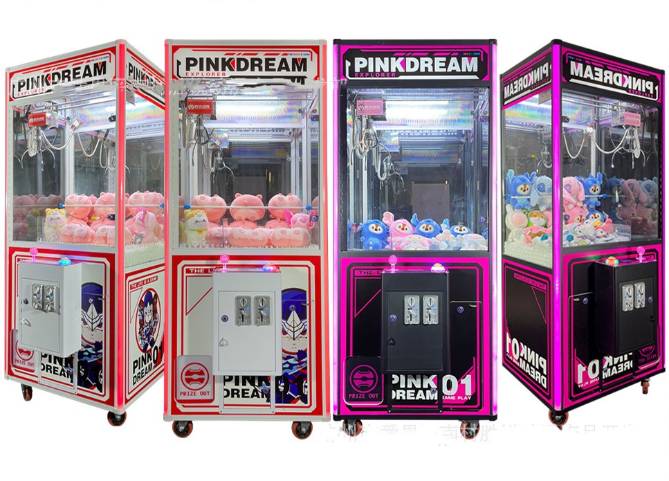 Amusement Game Center Toy Crane Claw Machine with Bill Acceptor and 900*880*2000mm