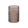 Buy cheap Round Shape Glass Bath Accessories Set Brown Color Golden Pump Head from wholesalers