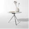 Buy cheap W600mm Round Conference Table Small Wooden Meeting Desk With Y Shape Leg from wholesalers