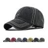 Buy cheap Plain Distressed Washed Black Dad Baseball Trucker Cap from wholesalers