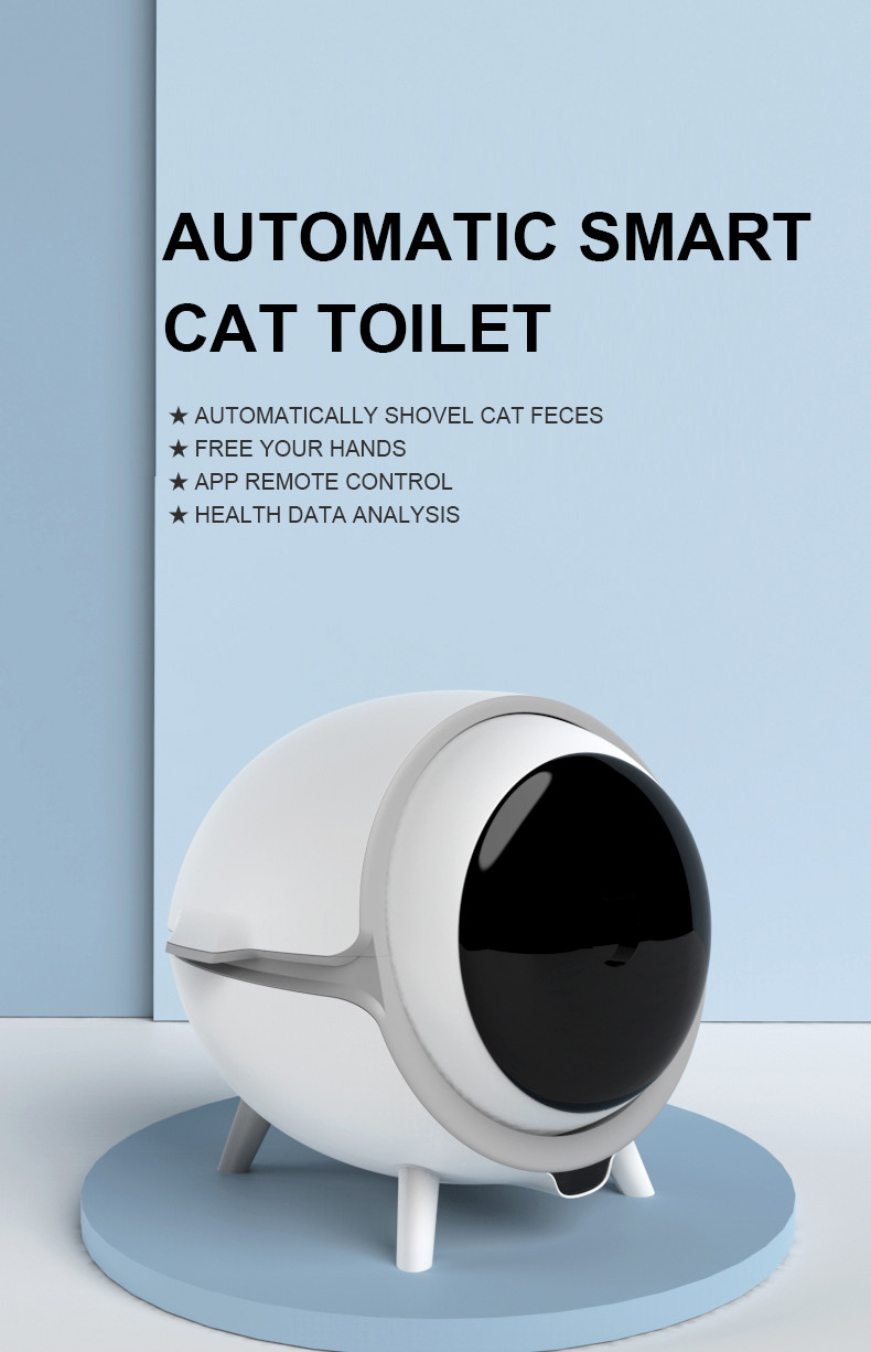 WiFi Cat Smart Toilet 6W DC12V Quick Cleaning No Scooping SAFETY