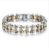 Buy cheap Fashion Jewellery Men Charm 316L Stainless Steel Bracelet, Locomotive chain bracelet silver color from wholesalers