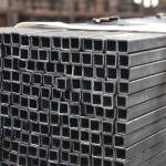 Black Painting Treatment Square Metal Tube 5.8m-12m Length Chemical Resistant