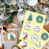 Buy cheap Transparent Festive Stickers Christmas Envelope Stickers For Xmas Party Supplies from wholesalers