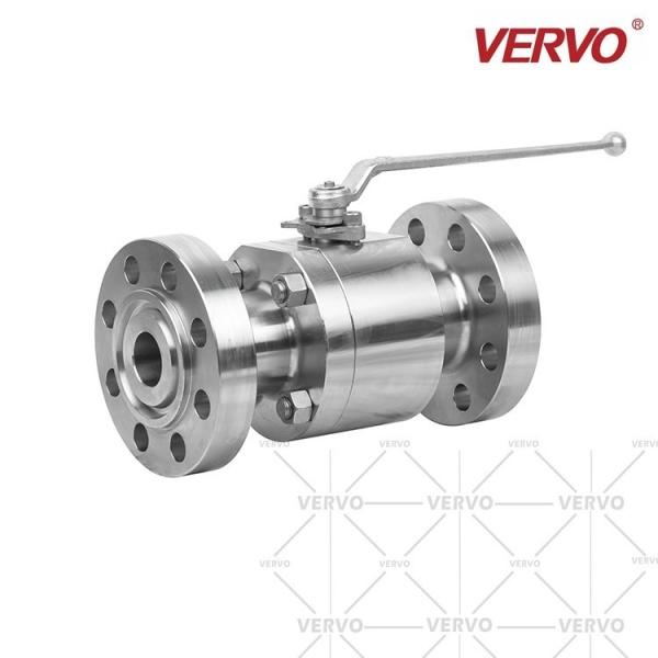 Buy cheap 316l Stainless Steel Floating Ball Valve DN50 1500LB Flange Hard Seal Manual High Pressure Fixed from wholesalers