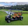 Buy cheap Black 4 Seater Golf Cart With Stitched Seats Max Speed 40km/H Suitable For Scenic Spots And Golf Courses Road Legal from wholesalers