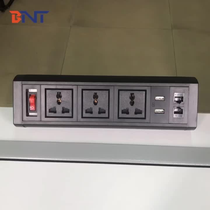 Buy cheap available replace different modules supply bracket clamp on desk socket from wholesalers