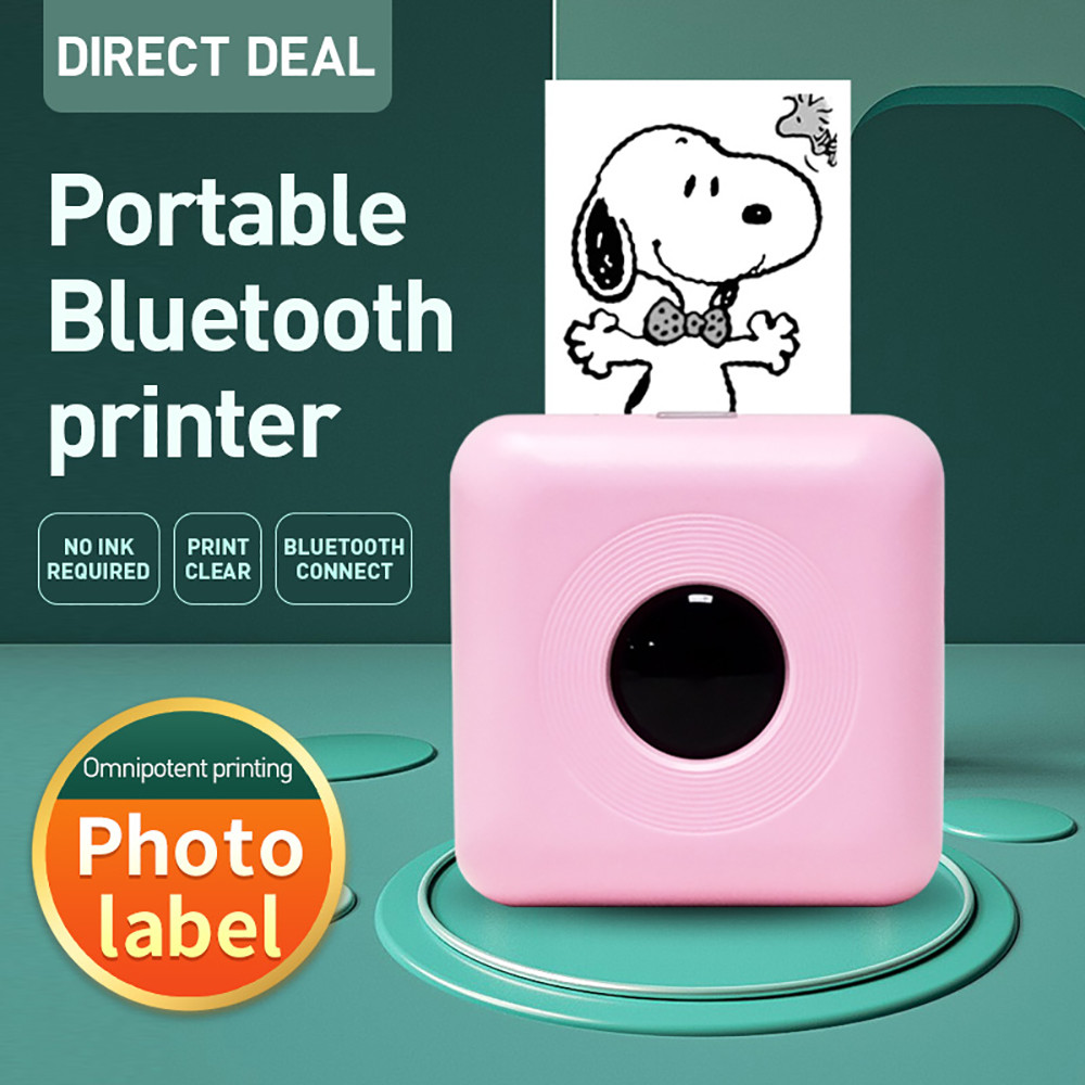 NEW Portable Bluetooth 4.2 Printer Phone Photo Pocket Sticker Bill Thermal Printer USB Micro Connector