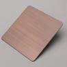 Buy cheap Custom brushed champagne gold color coated decorative stainless steel Sheet from wholesalers